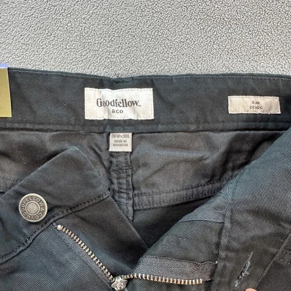 Goodfellow & Co Mens Jeans 36x30 Black Slim Straight Mid Rise Stretch Denim NWT - Picture 6 of 10